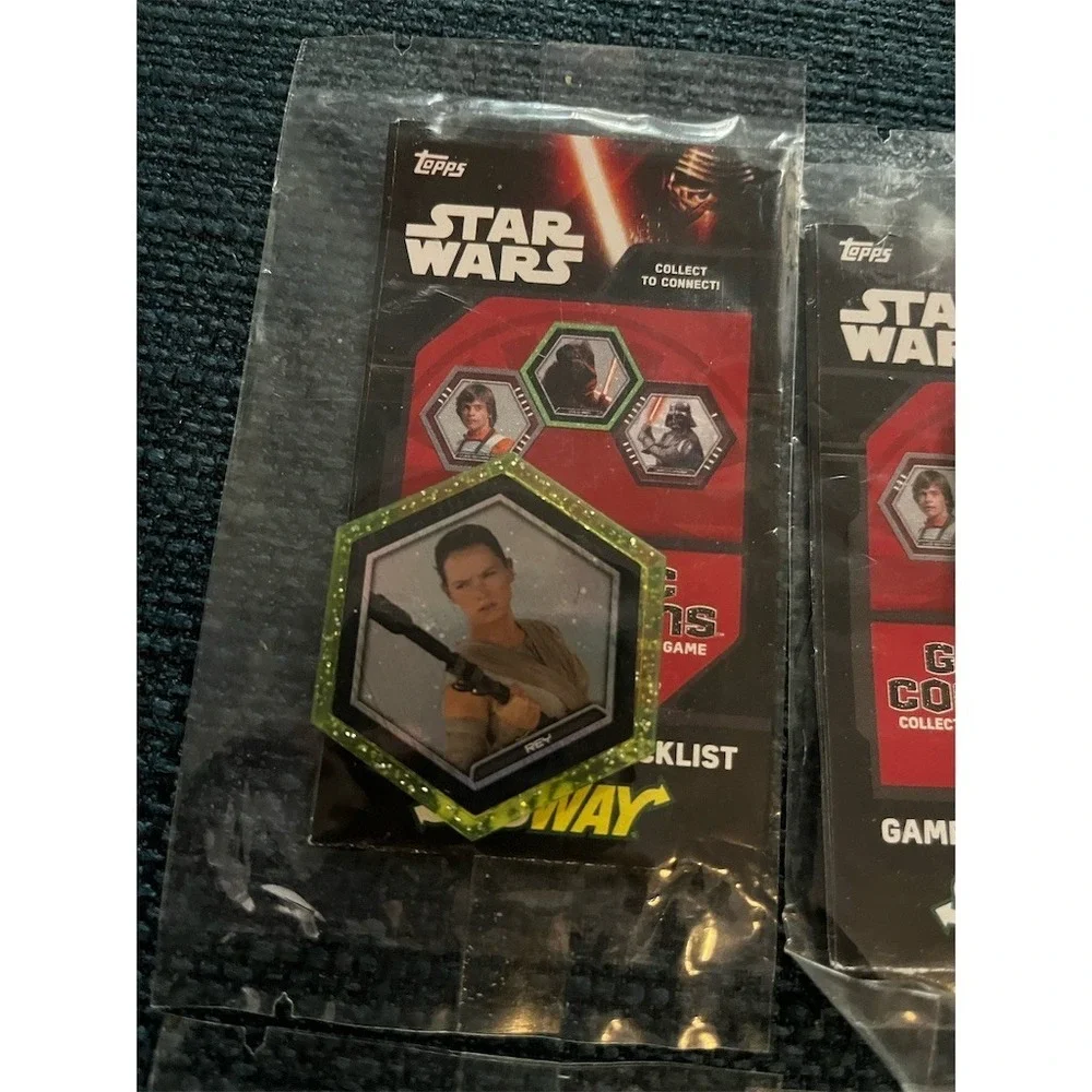 Topps Star Wars Galactic Connexions Subway Promo Disc Lot 5‎ Sealed Packs
